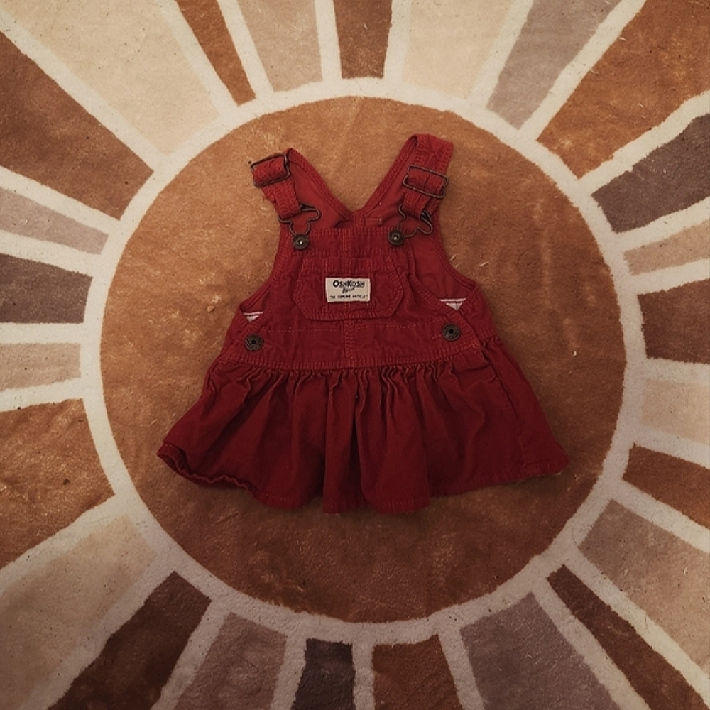OshKosh B'gosh Red Corduroy Overalls